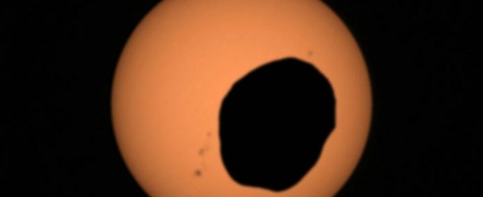 Veja um eclipse em Marte registrado pelo Perseverance