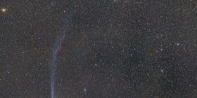 Imagens revelam que cauda do Cometa do Diabo entortou