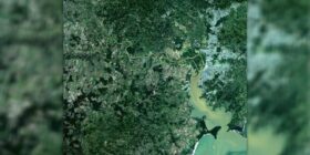 Satélite mostra impacto das chuvas no Rio Grande do Sul visto do espaço