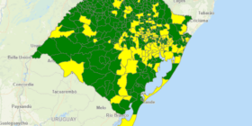 Mapa mostra cobertura de celular em tempo real no Rio Grande do Sul