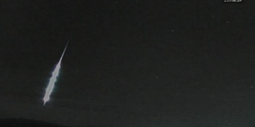 Meteoro cruza céu de Santa Catarina; veja