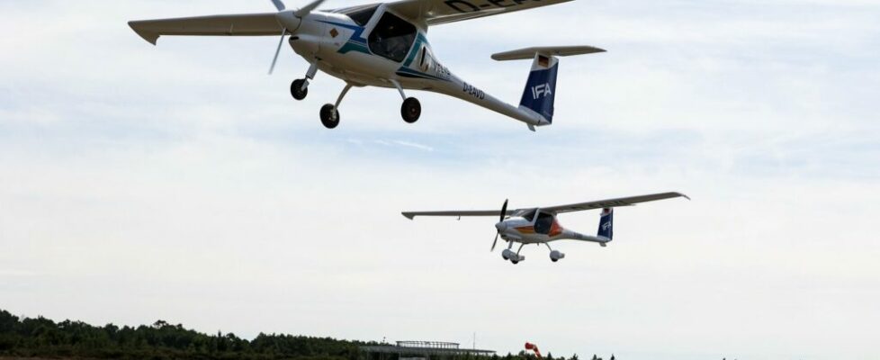 Primeiro avião 100% elétrico certificado usado em instrução em Viseu