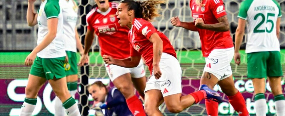 A águia não perdeu o Norton e deu o primeiro passo rumo ao objetivo: Benfica vence Hammarby com reviravolta na Champions feminina