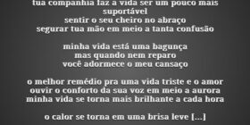 ⁠tua companhia faz a vida ser um pouco mais suport... Jade Ladeira