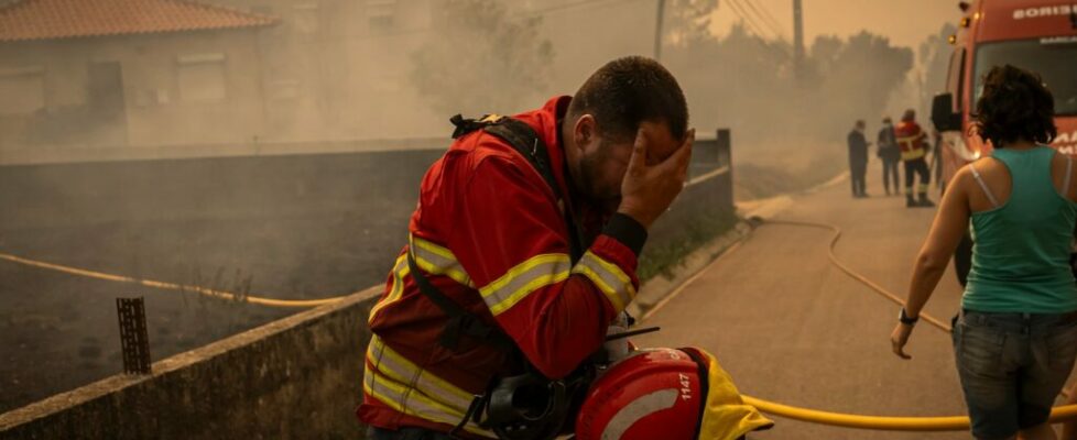 Águeda. As imagens das chamas que as autoridades tentaram controlar