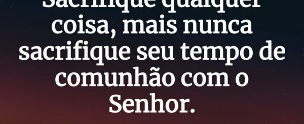 ⁠Sacrifique qualquer coisa, mais nunca sacrifique ... Marcelo Rissma