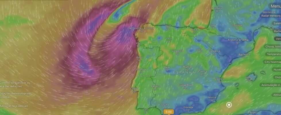 Restos do furacão Kirk trazem vento forte (com rajadas até 100 km/h) e chuva intensa ao Norte e Centro do país