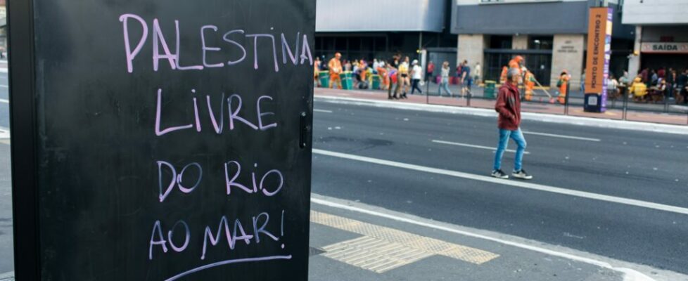 G20: grupos de esquerda realizam protestos pró-Palestina no Rio