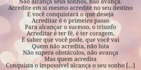 ⁠Quem não acredita, não conquista
Não alcança seus... seriPodnanreF