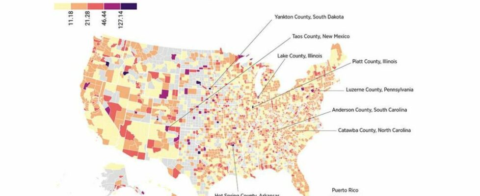 Map: Pearl Clutchers in Hot Spring County