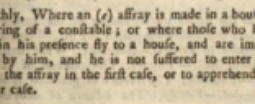 New Cert Petition on Emergency Entry: What Was the Common Law Rule?