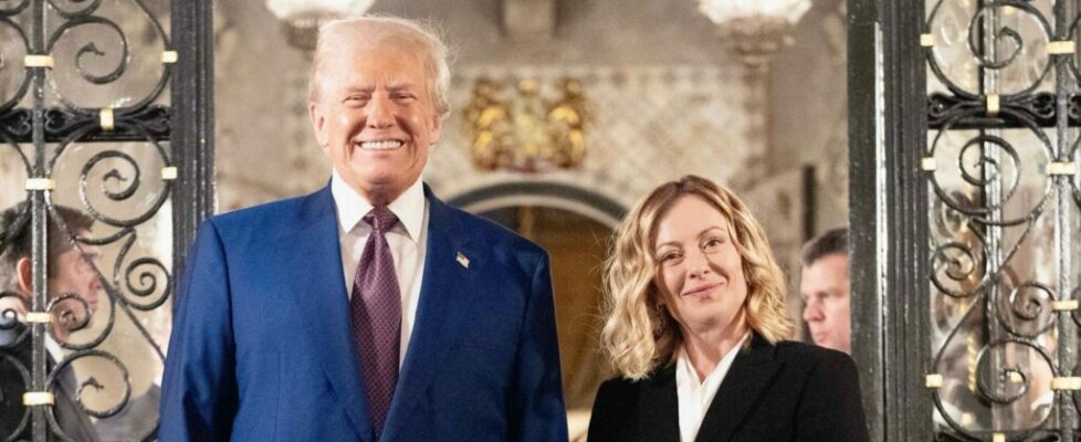 Trump recebe Georgia Meloni na Flórida