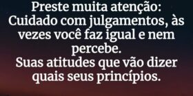 ⁠Preste muita atenção: Cuidado com julgamentos, às... Jsanascimento