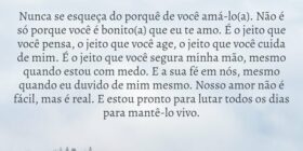 Nunca se esqueça do porquê de você amá-lo(a). Não ... Berthelot supreme