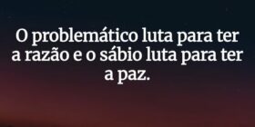 O problemático luta para ter a razão e o sábio lut... Charles Cumbane