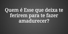 Quem é Esse que deixa te ferirem para te fazer ama... Claudia Berlezi
