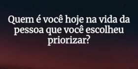 ⁠Quem é você hoje na vida da pessoa que você escol... Cristiane de Assis