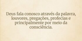 Deus fala conosco através da palavra, louvores, pr... Dayanne Raissa Dutra Pires