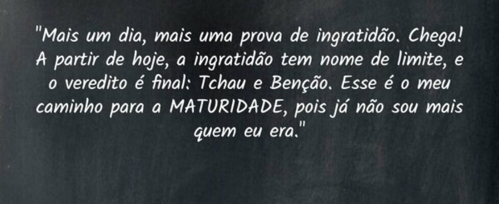 "Mais um dia, mais uma prova de ingratidão. C... Francielle Hartmann