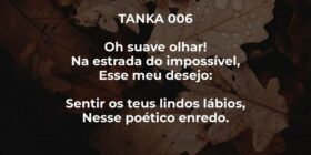 TANKA 006


Oh suave olhar!
Na estrada do impossív... Freitas Júnior - Poeta