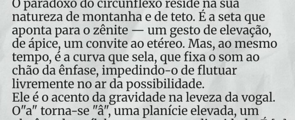 ⁠O Paradoxo do Circunflexo O paradoxo do circunf... Israel Soler