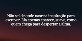 Não sei de onde nasce a inspiração para escrever. ... Ivo Mendes Morais
