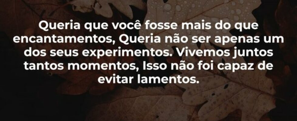 Queria que você fosse mais do que encantamentos, Q... Jonas Kakaroto