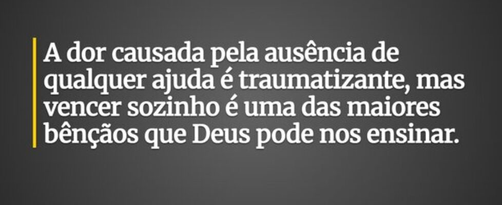 A dor causada pela ausência de qualquer ajuda é tr... Leonardo Brelaz