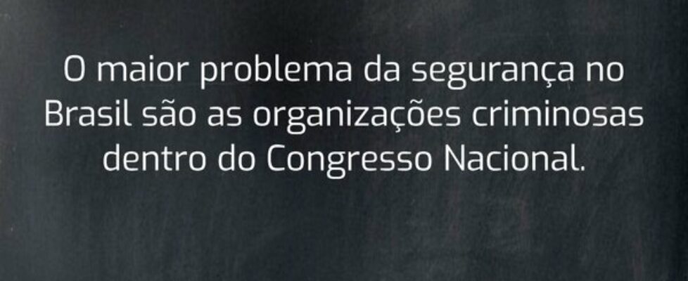 O maior problema da segurança no Brasil são as org... LicínioFM