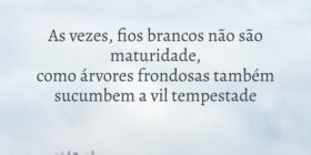 As vezes, fios brancos não são maturidade, como ár... MaFê S.D.