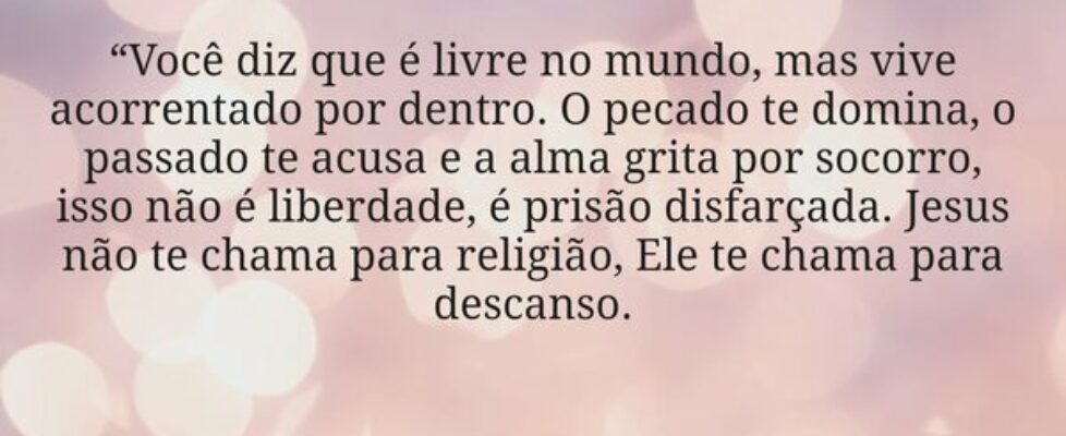 “Você diz que é livre no mundo, mas vive acorrenta... Miriamleal