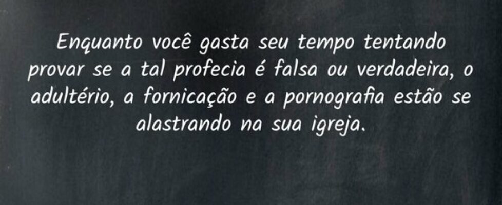 Enquanto você gasta seu tempo tentando provar se a... Pr. Wellington Cleiton