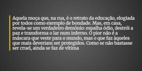 Aquela moça que, na rua, é o retrato da educação, ... Ramsay Gouveia