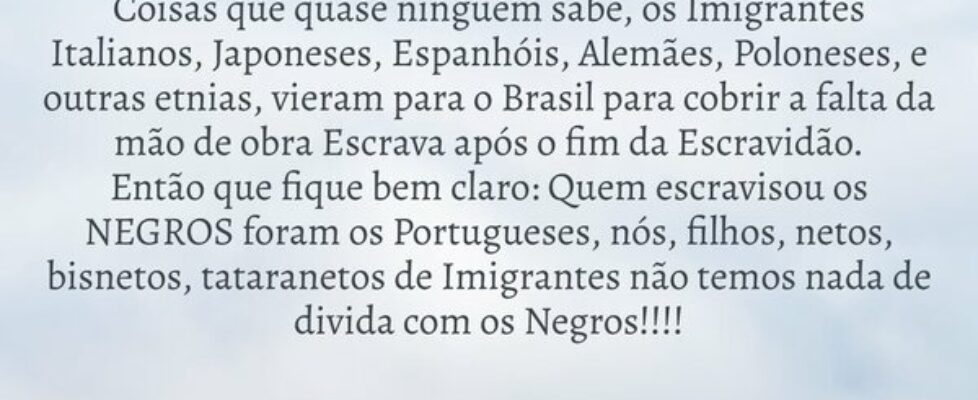Coisas que quase ninguém sabe, os Imigrantes Itali... Ronaldo Perrotta