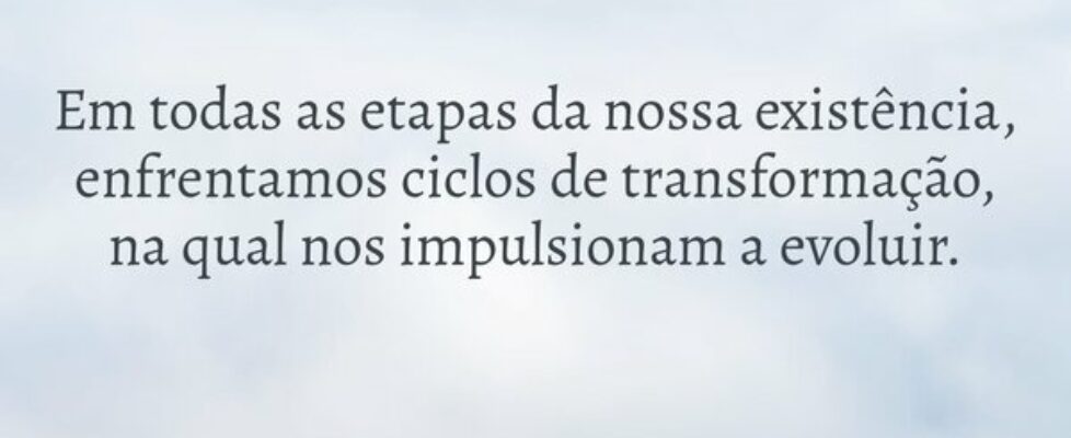 Em todas as etapas da nossa existência, enfrentamo... Silvério Silva França