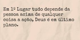 Em 1º Lugar tudo depende da pessoa acima de qualqu... TÁRSIS CAMPOS
