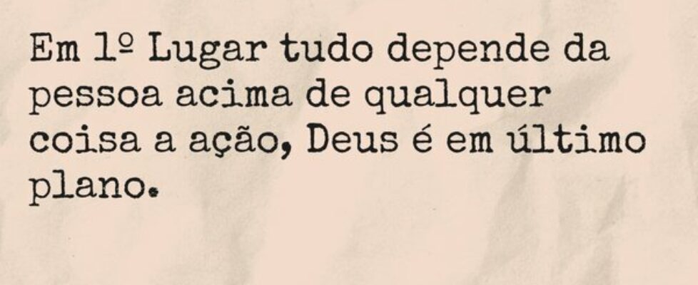 Em 1º Lugar tudo depende da pessoa acima de qualqu... TÁRSIS CAMPOS