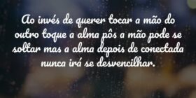 Ao invés de querer tocar a mão do outro toque a al... Thiago FariasAbaetetuba-PA