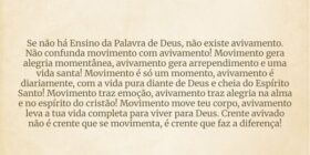 Se não há Ensino da Palavra de Deus, não existe av... Thyago Harmony