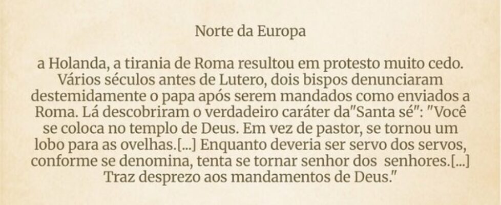 Norte da Europa a Holanda, a tirania de Roma res... Vanessa Instagram