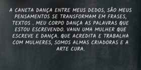 A CANETA DANÇA ENTRE MEUS DEDOS, SÃO MEUS PENSAMEN... Vanusa Hoinocz