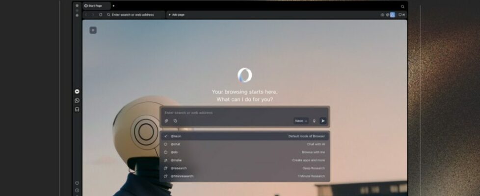 Opera wants you to pay $20 a month to use its AI-powered browser Neon