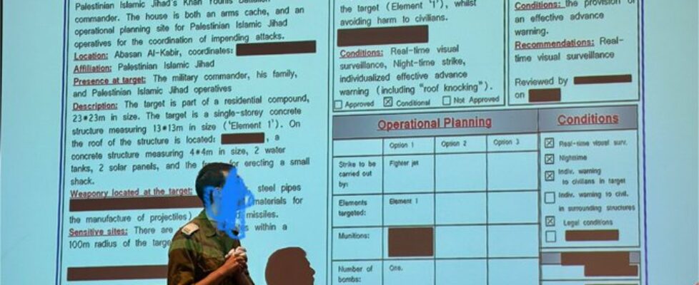 How Israeli Lawyers Vet Bombing Targets