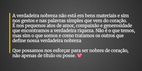 A verdadeira nobreza não está em bens materiais e ... Van Escher