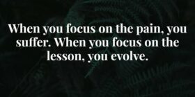 When you focus on the pain, you suffer. When you f... Abraham Cezar
