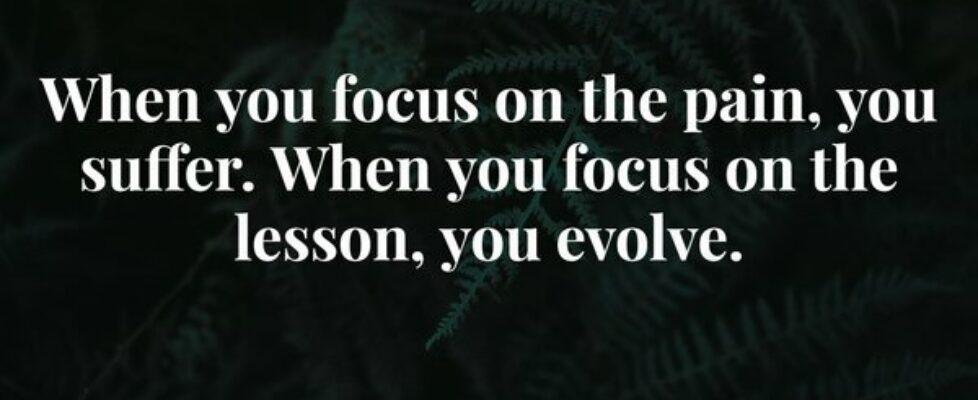 When you focus on the pain, you suffer. When you f... Abraham Cezar