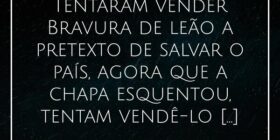⁠Tentaram vender Bravura de leão a pretexto de sal... Alessandro Teodoro