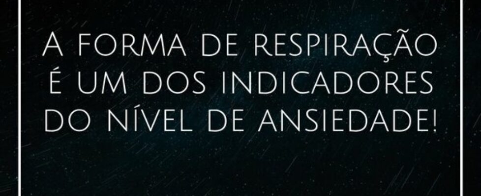 ⁠A forma de respiração é um dos indicadores do nív... Amâncio Maurício Xavier Rêgo
