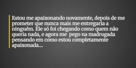 Estou me apaixonando novamente, depois de me prome... clarissa ferreira