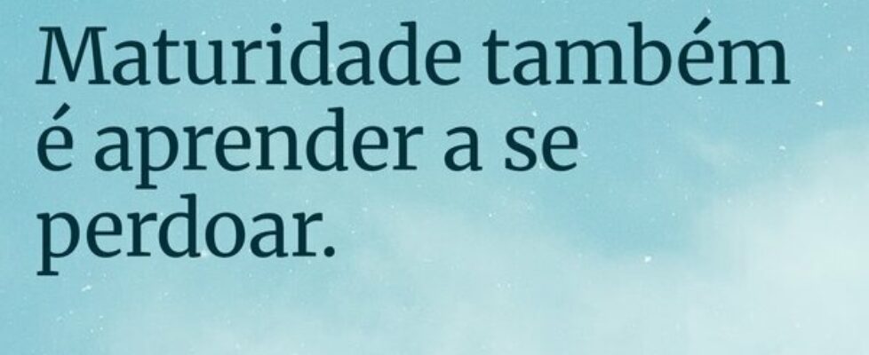 Maturidade também é aprender a se perdoar.... Corvo_pensador